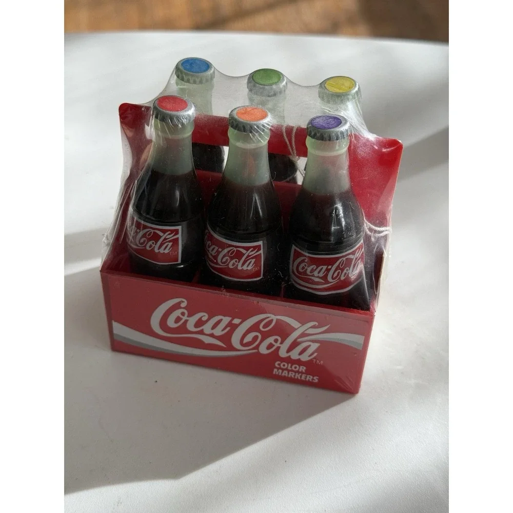 Coca-Cola Vintage 1995 Mini Marker Set New And Sealed